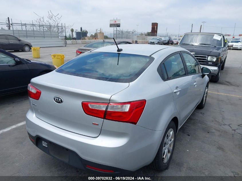 2014 Kia Rio Lx VIN: KNADM4A3XE6349772 Lot: 39702832