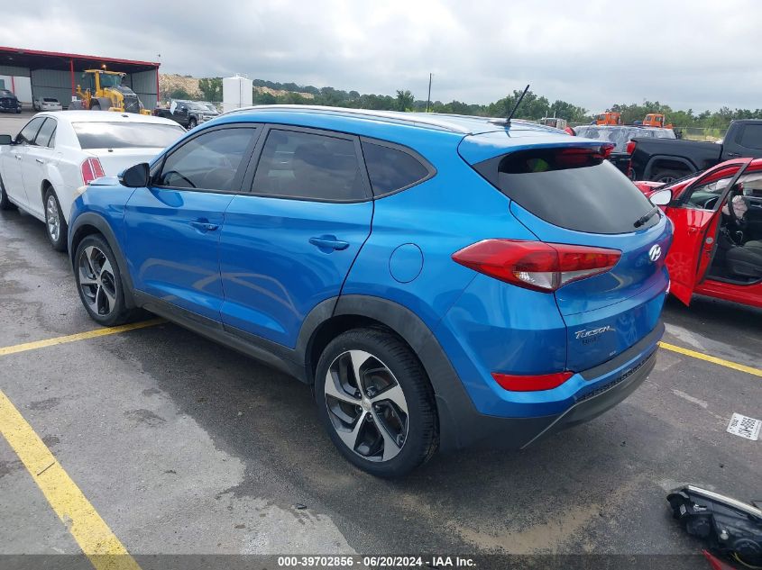 2016 Hyundai Tucson Sport VIN: KM8J3CA21GU030278 Lot: 39702856