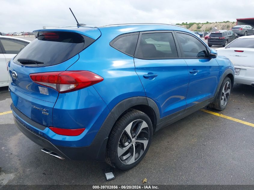 2016 Hyundai Tucson Sport VIN: KM8J3CA21GU030278 Lot: 39702856