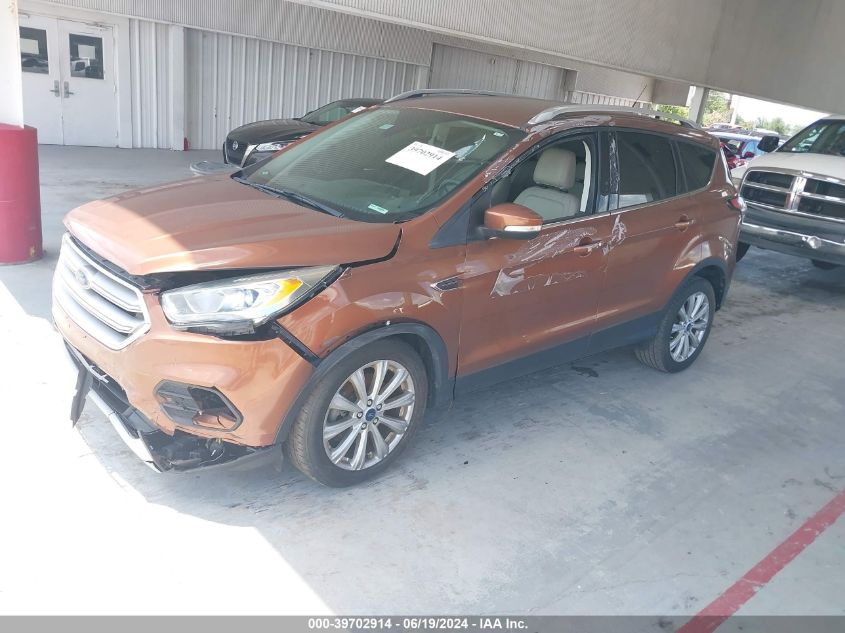 2017 Ford Escape Titanium VIN: 1FMCU0J98HUB86160 Lot: 39702914