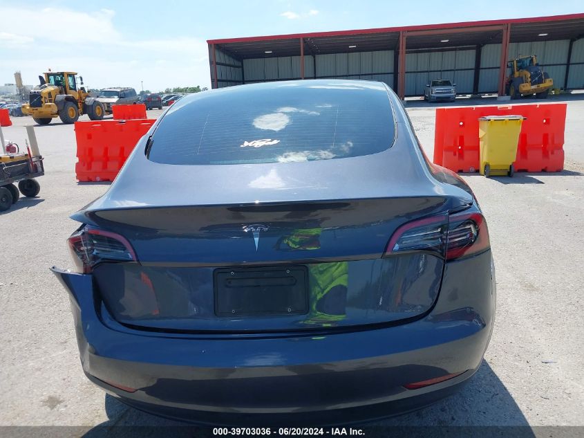 2023 Tesla Model 3 Rear-Wheel Drive VIN: 5YJ3E1EAXPF647216 Lot: 39703036