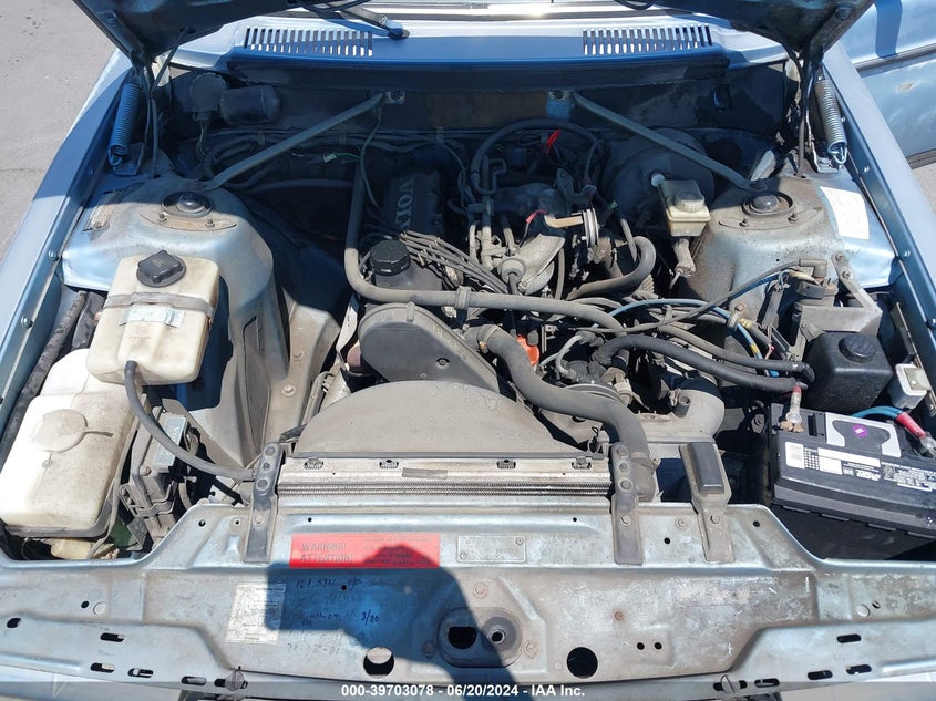 1988 Volvo 244 Dl/Gl VIN: YV1AX8840J1309348 Lot: 39703078