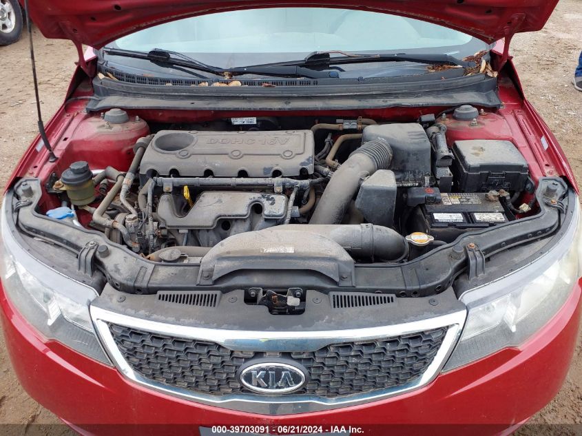 2011 Kia Forte Ex VIN: KNAFU4A25B5419860 Lot: 39703091