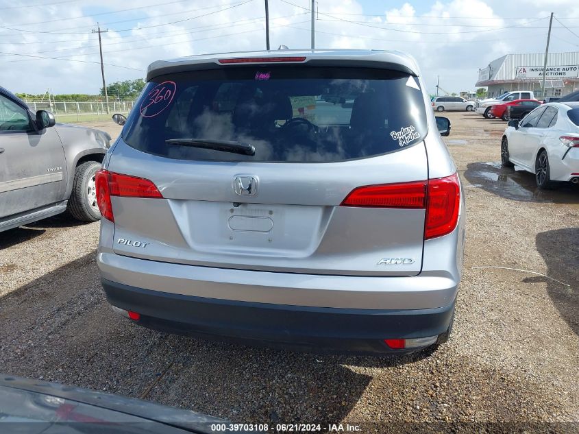 2018 Honda Pilot Ex VIN: 5FNYF6H39JB035349 Lot: 39703108