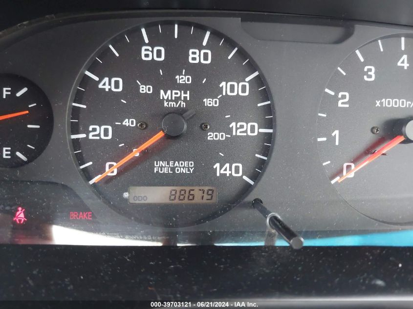 2000 Nissan Altima Gle/Gxe/Se/Xe VIN: 1N4DL01D9YC135861 Lot: 39703121