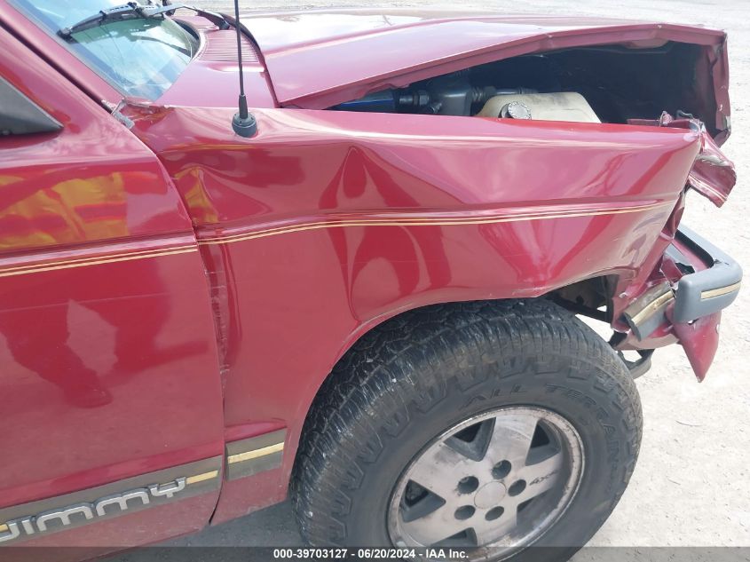 1994 GMC S15 Jimmy VIN: 1GKDT13W2R0506042 Lot: 39703127