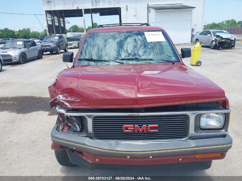 1994 GMC S15 Jimmy VIN: 1GKDT13W2R0506042 Lot: 39703127