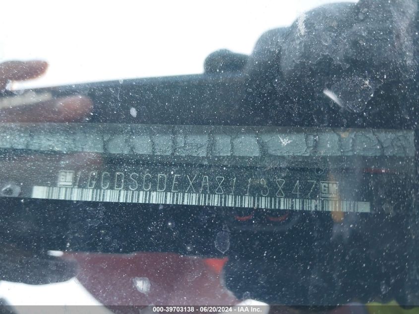 2010 Chevrolet Colorado 1Lt VIN: 1GCDSCDEXA8113847 Lot: 39703138