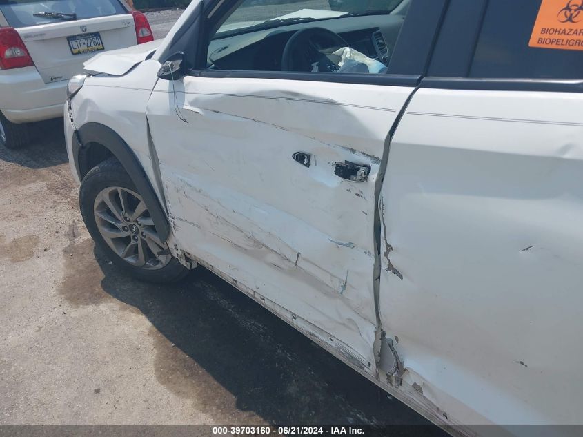 2018 Hyundai Tucson Se VIN: KM8J2CA48JU656065 Lot: 39703160