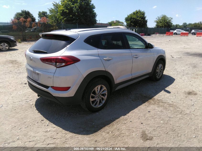 2017 Hyundai Tucson Se VIN: KM8J3CA44HU585714 Lot: 39703169