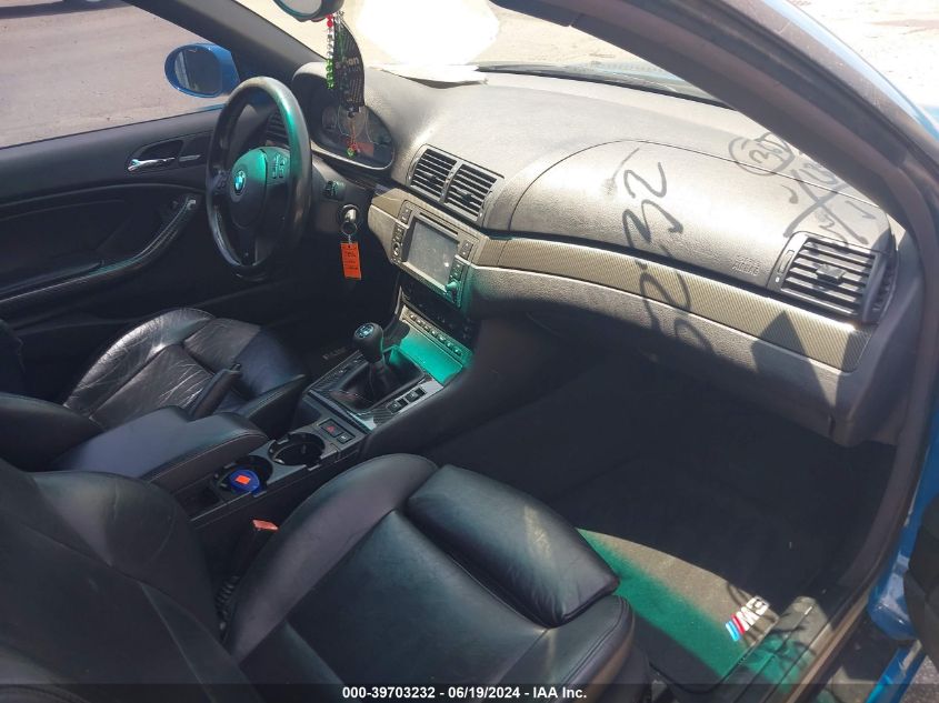 2002 BMW M3 VIN: WBSBR93462PK00062 Lot: 39703232