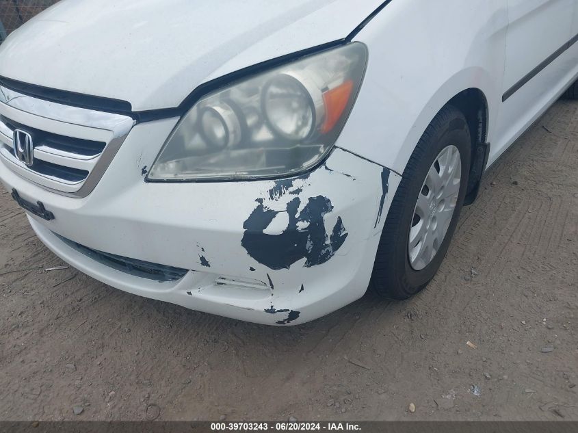 2006 Honda Odyssey Lx VIN: 5FNRL38286B039984 Lot: 39703243