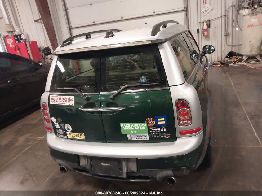 2012 Mini Cooper S Clubman VIN: WMWZG3C50CTY38136 Lot: 39703246