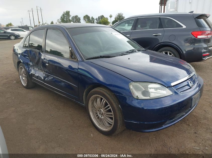 2003 Honda Civic Lx VIN: 2HGES16543H596806 Lot: 39703306