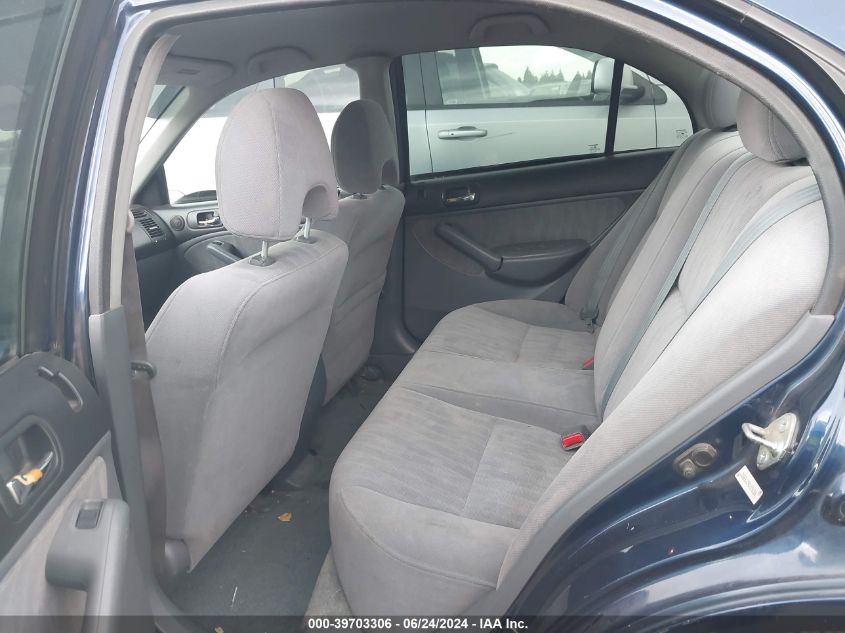 2003 Honda Civic Lx VIN: 2HGES16543H596806 Lot: 39703306