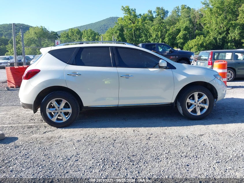 2010 Nissan Murano S/Sl/Le VIN: JN8AZ1MU9AW018447 Lot: 39703321