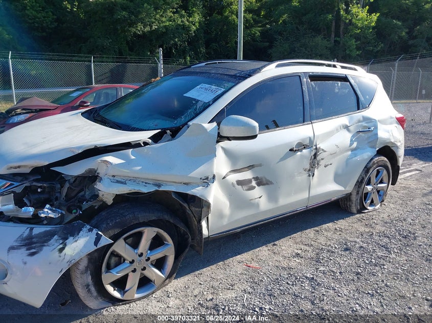 2010 Nissan Murano S/Sl/Le VIN: JN8AZ1MU9AW018447 Lot: 39703321