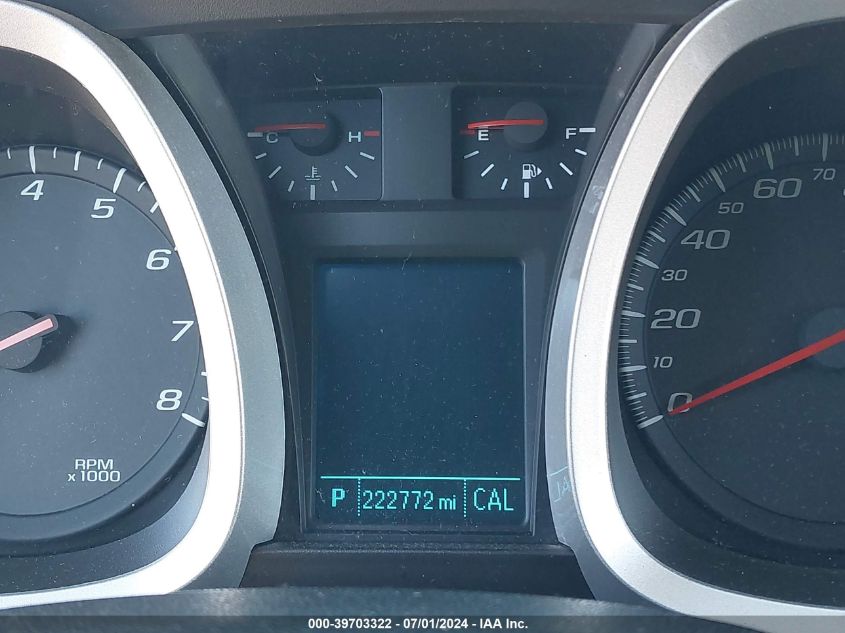 2013 Chevrolet Equinox 1Lt VIN: 2GNALDEK7D6101134 Lot: 39703322