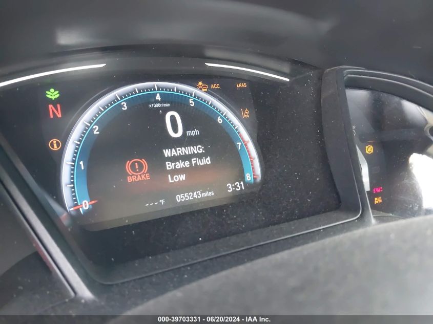 2020 Honda Civic Lx VIN: 2HGFC2F69LH526489 Lot: 39703331