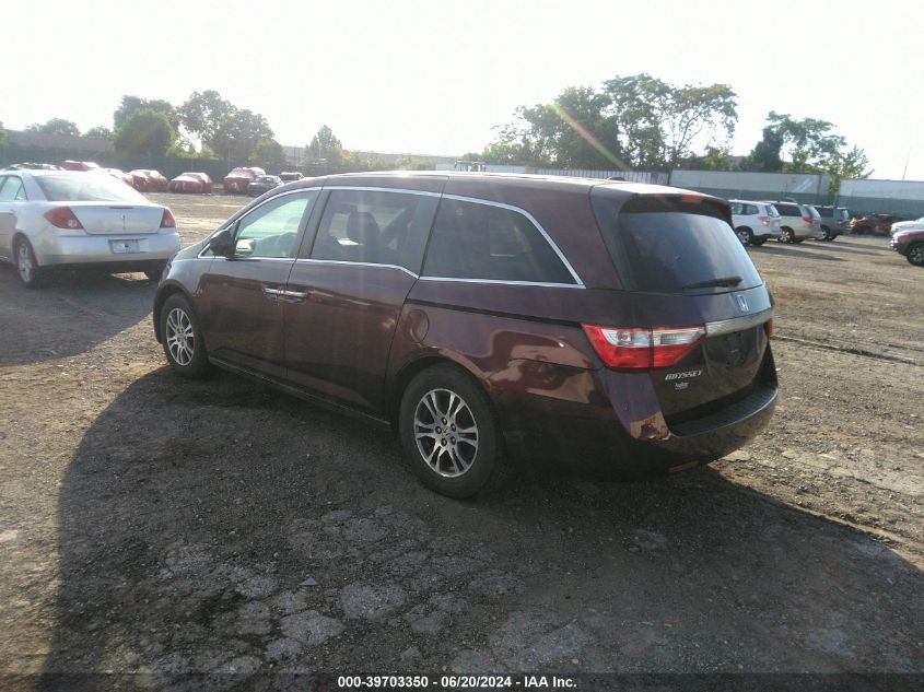 2011 Honda Odyssey Ex-L VIN: 5FNRL5H65BB058212 Lot: 39703350