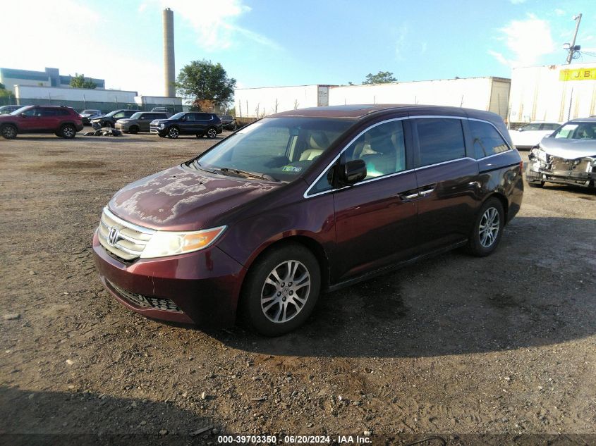 2011 Honda Odyssey Ex-L VIN: 5FNRL5H65BB058212 Lot: 39703350