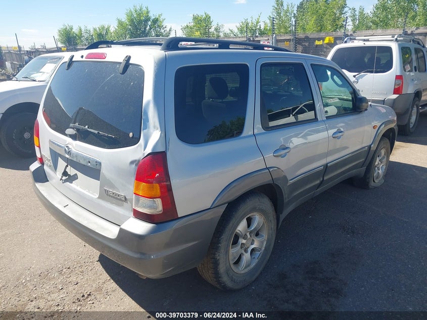 2002 Mazda Tribute Es V6/Lx V6 VIN: 4F2YU08152KM01698 Lot: 39703379