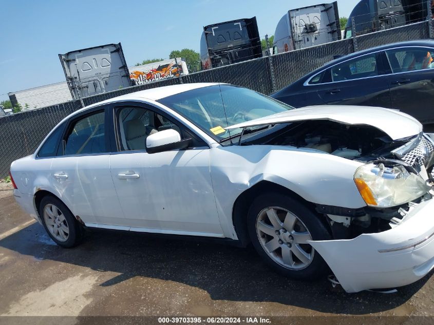 2007 Ford Five Hundred Sel VIN: 1FAHP24147G147507 Lot: 39703395