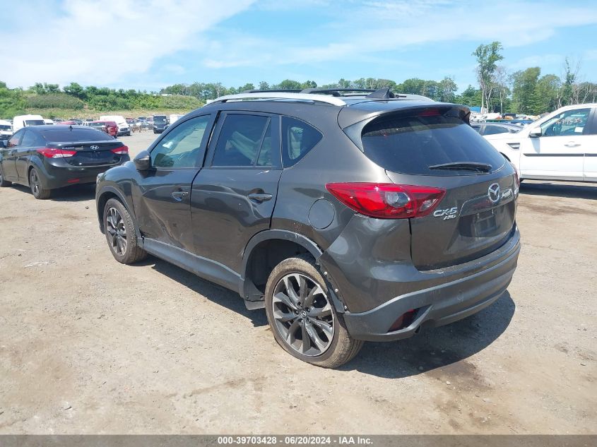 2016 Mazda Cx-5 Grand Touring VIN: JM3KE4DY2G0705000 Lot: 39703428