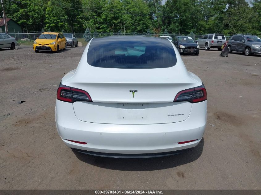 2018 Tesla Model 3 Long Range/Performance VIN: 5YJ3E1EB7JF115583 Lot: 39703431