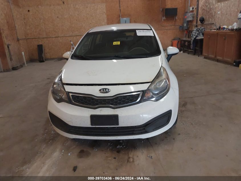 2014 Kia Rio Lx VIN: KNADM4A34E6369922 Lot: 39703436