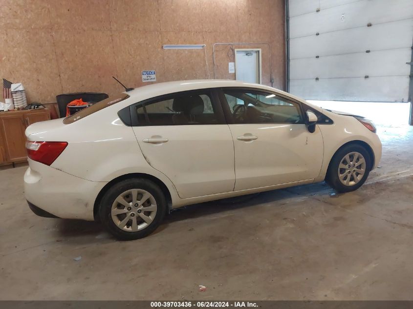 2014 Kia Rio Lx VIN: KNADM4A34E6369922 Lot: 39703436