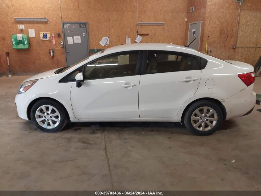 2014 Kia Rio Lx VIN: KNADM4A34E6369922 Lot: 39703436