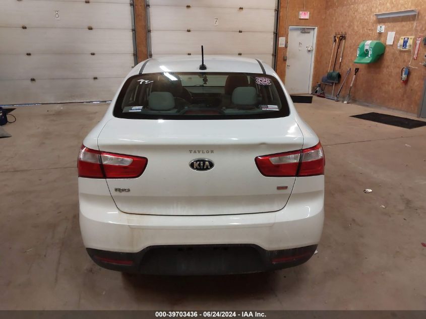 2014 Kia Rio Lx VIN: KNADM4A34E6369922 Lot: 39703436