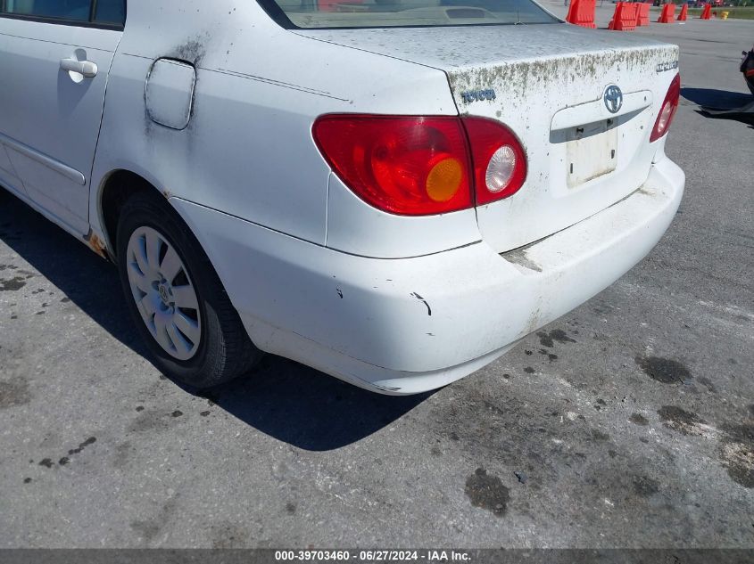 2003 Toyota Corolla Le VIN: 1NXBR32E83Z015721 Lot: 39703460