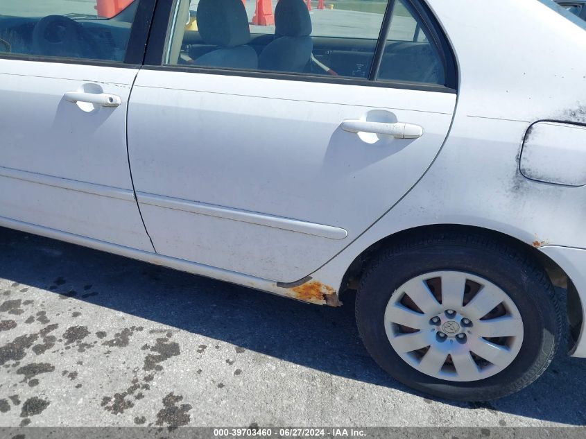 2003 Toyota Corolla Le VIN: 1NXBR32E83Z015721 Lot: 39703460