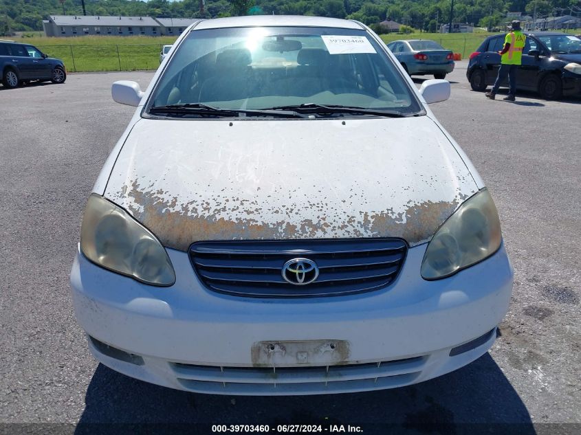 2003 Toyota Corolla Le VIN: 1NXBR32E83Z015721 Lot: 39703460