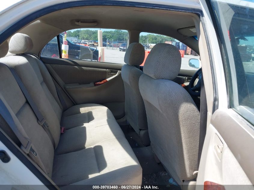 2003 Toyota Corolla Le VIN: 1NXBR32E83Z015721 Lot: 39703460