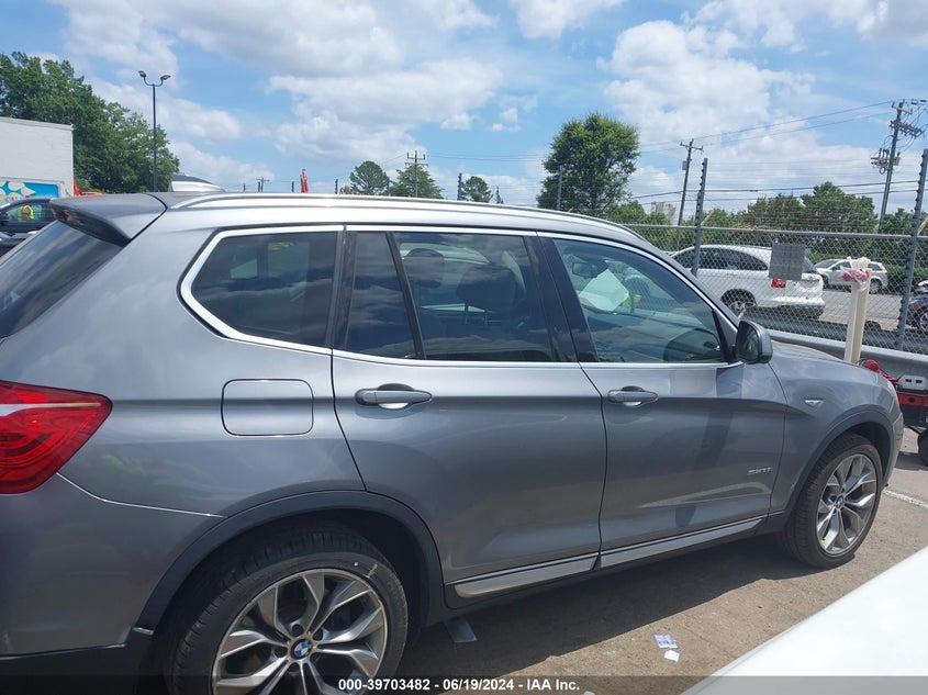 2017 BMW X3 Sdrive28I VIN: 5UXWZ7C32H0V93286 Lot: 39703482