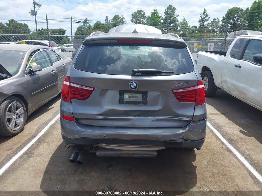 2017 BMW X3 Sdrive28I VIN: 5UXWZ7C32H0V93286 Lot: 39703482