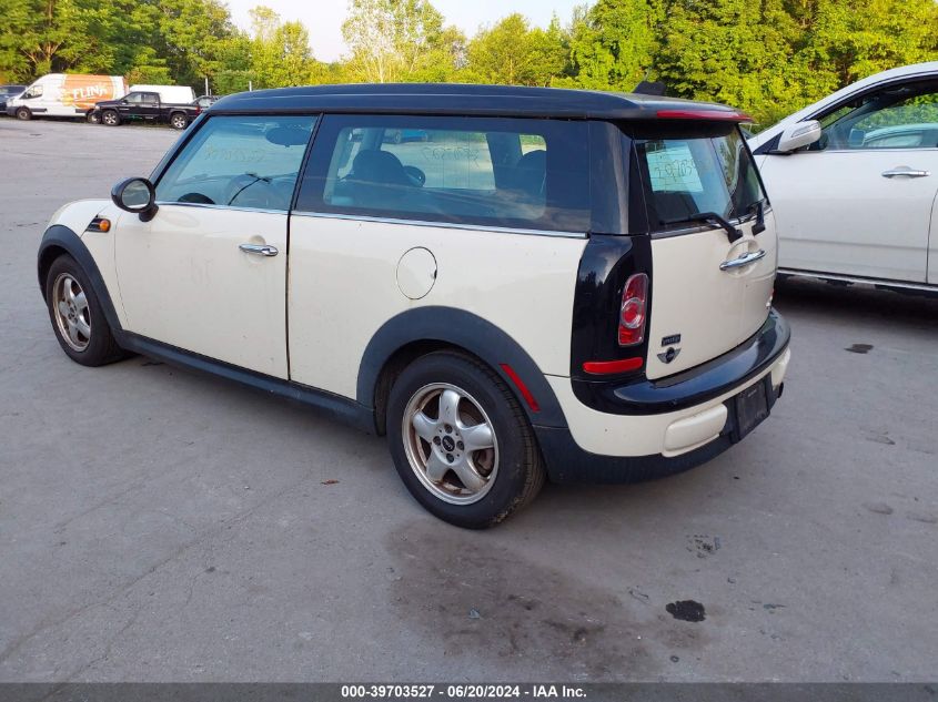 2011 Mini Cooper Clubman VIN: WMWZF3C56BTY00167 Lot: 39703527