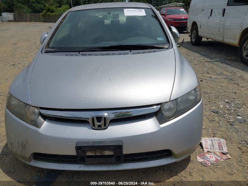 JHMFA36216S005480 | 2006 HONDA CIVIC HYBRID