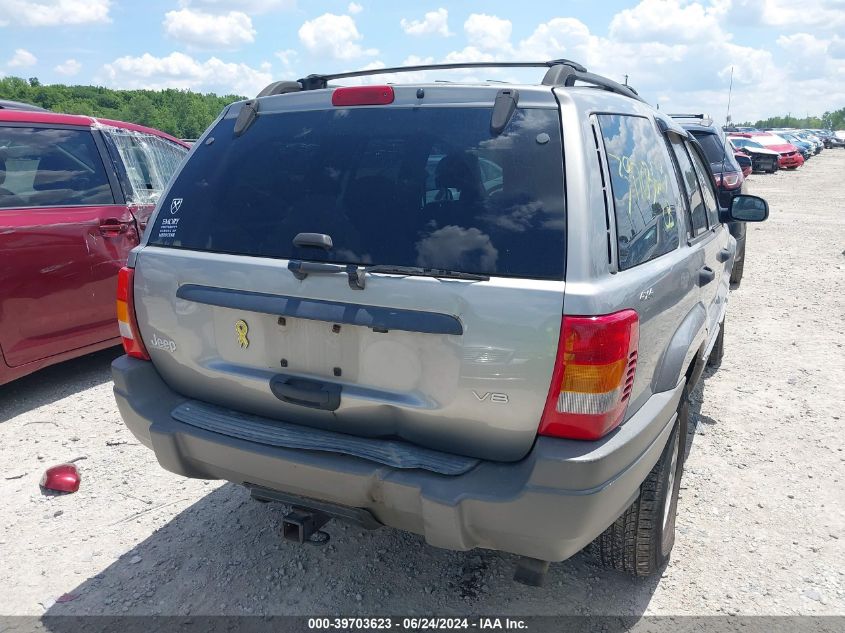 2000 Jeep Grand Cherokee Laredo VIN: 1J4GW48NXYC371224 Lot: 39703623