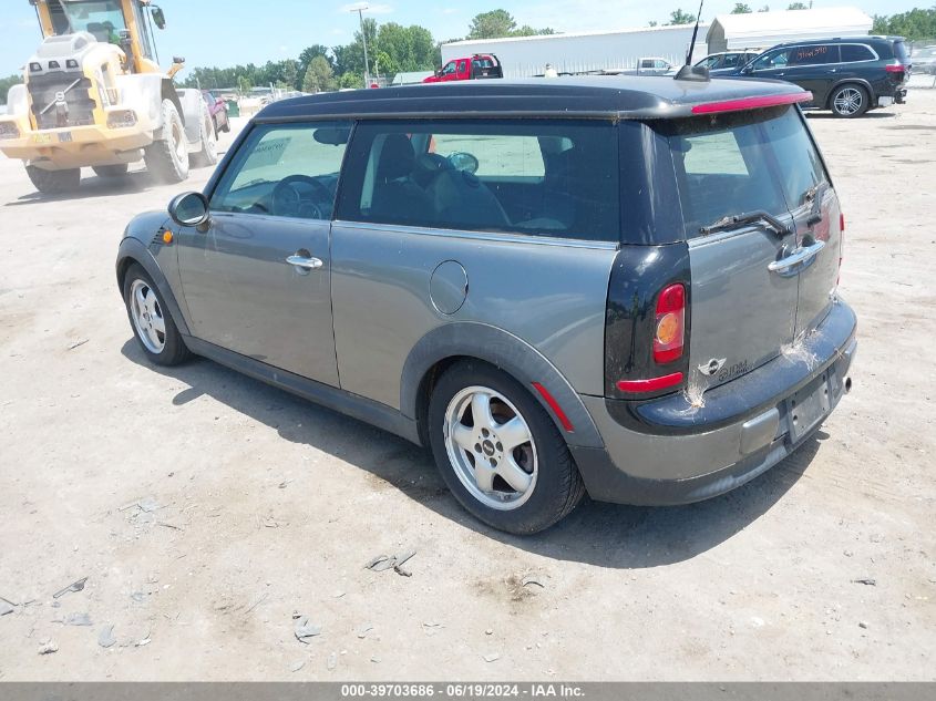 2010 Mini Cooper Clubman Base (M6) VIN: WMWML3C58ATX38174 Lot: 39703686