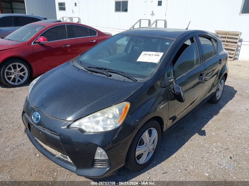 2012 Toyota Prius C VIN: JTDKDTB35C1019843 Lot: 39703708