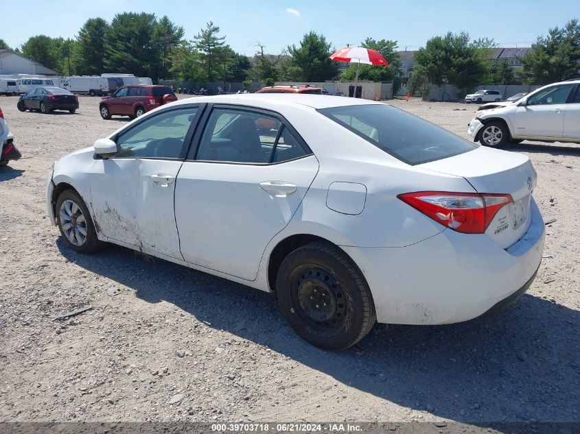 2016 TOYOTA COROLLA LE - 5YFBURHE7GP478787