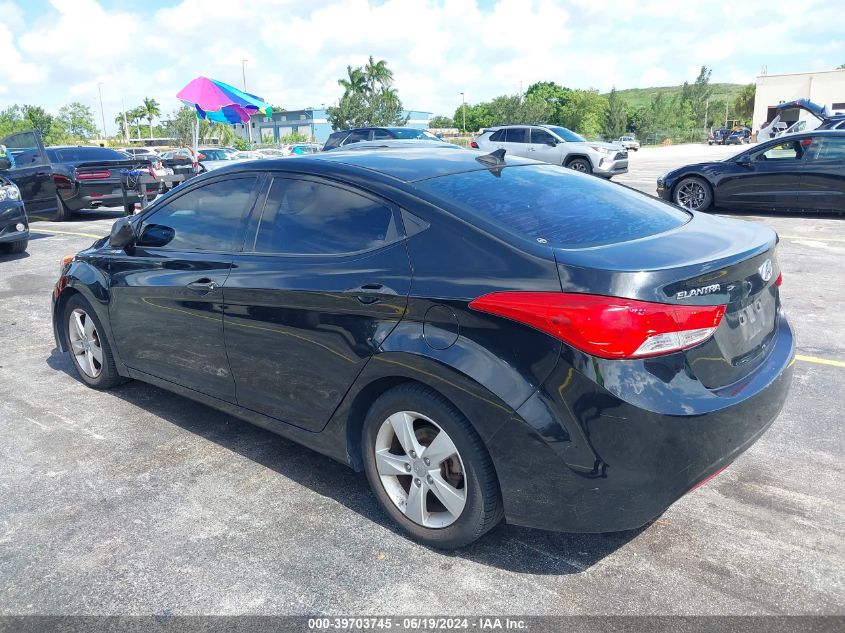 2013 Hyundai Elantra Gls VIN: 5NPDH4AE3DH436118 Lot: 39703745