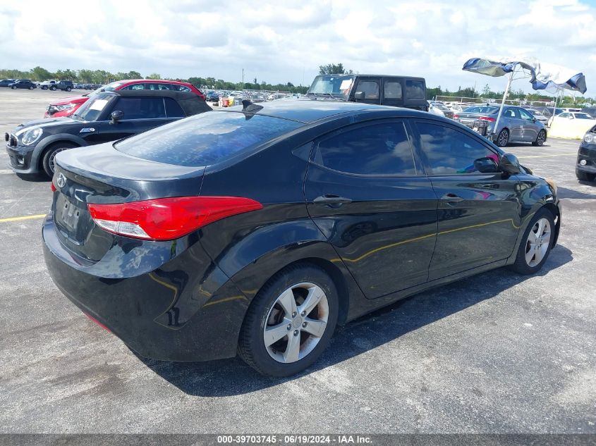 2013 Hyundai Elantra Gls VIN: 5NPDH4AE3DH436118 Lot: 39703745