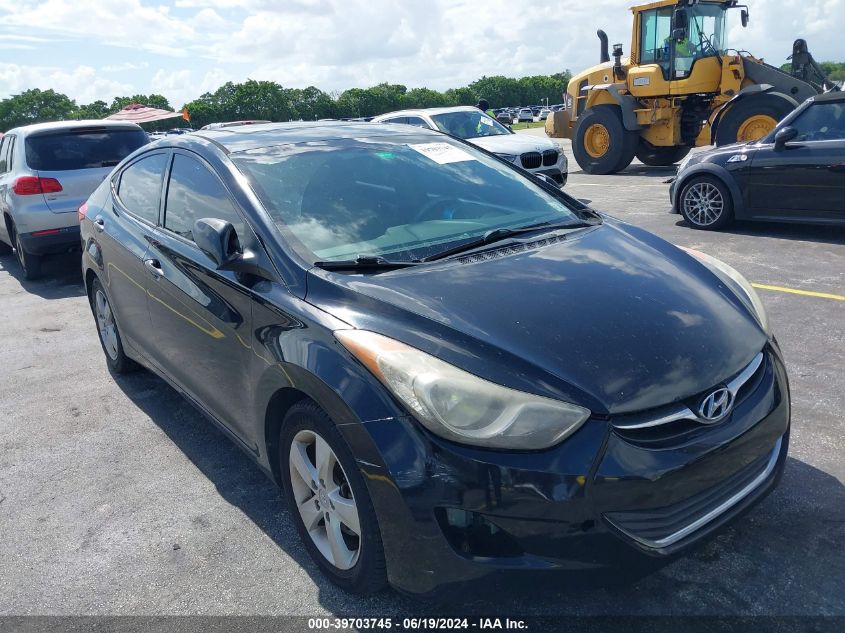 2013 Hyundai Elantra Gls VIN: 5NPDH4AE3DH436118 Lot: 39703745