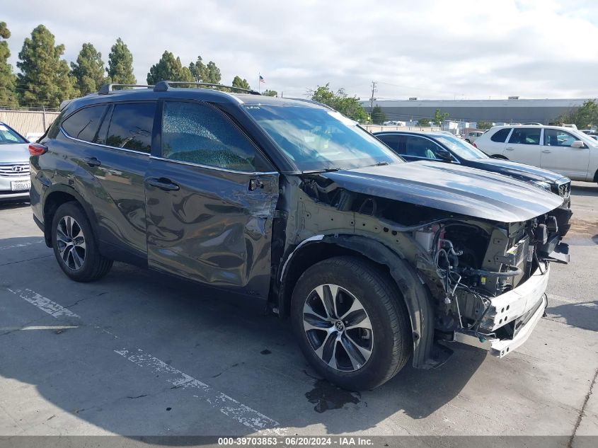 5TDHBRCH1NS559919 2022 Toyota Highlander Hybrid Xle/Hybrid Bronze