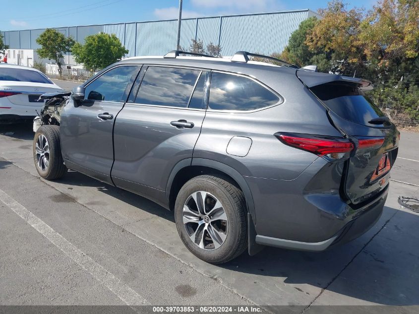 2022 Toyota Highlander Hybrid Xle/Hybrid Bronze VIN: 5TDHBRCH1NS559919 Lot: 39703853